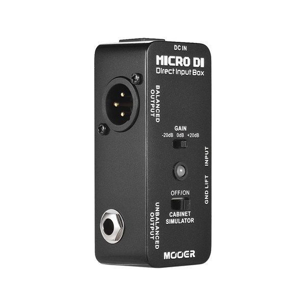 MOOER MICRO DI Cabinet Simulator DI Box Direct Input Box Pedal Full Metal Shell