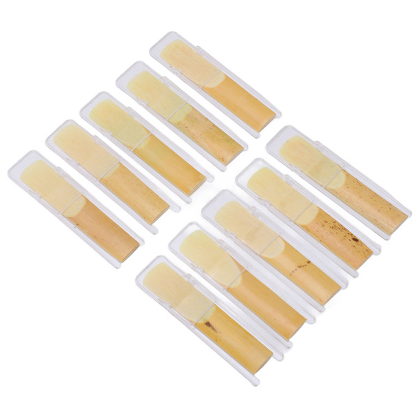 10PCS Tenor Saxophone Reed B Flat Natural Odorless Non Toxic Uncut Saxophone Accessories for Musician