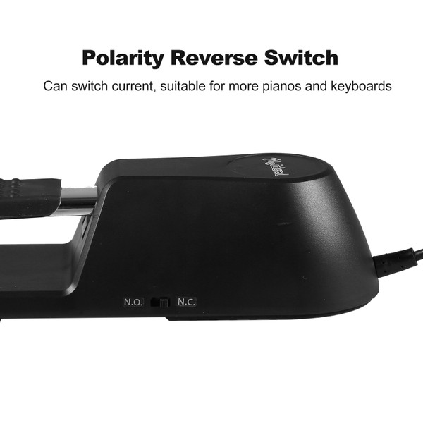 Sustain Pedal Keyboard Piano Pedal Universal Damper Foot Pedal for Digital Piano MIDI Keyboard Electronic Organ Synthesizer With Polarity Switch 6.5mm Jack