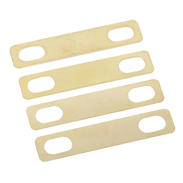4Pcs Guitar Neck Shim Brass Material Heightening Gasket Set Musical Instrument AccessoriesGold
