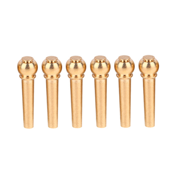 6Pcs/Set Durable Brass Guitar Bridge Pins Guitars Replacement Parts Repair Accessories