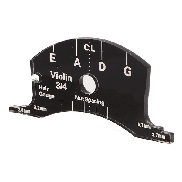 Violin Bridge Reference Tool Acrylic Accurate Violin Bridge Mold Fingerboard Making Template Measure Tool 3/4