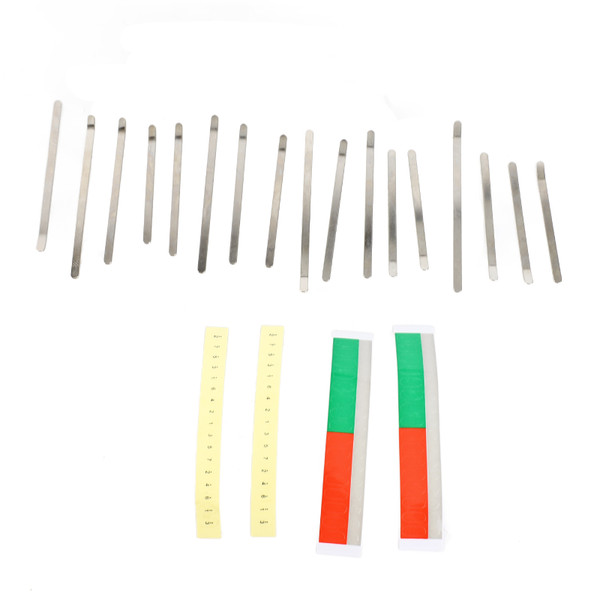 17 Keys Thumb Piano Keys Replacement Kit Manganese Steel for 17 Key B/C Major Kalimba