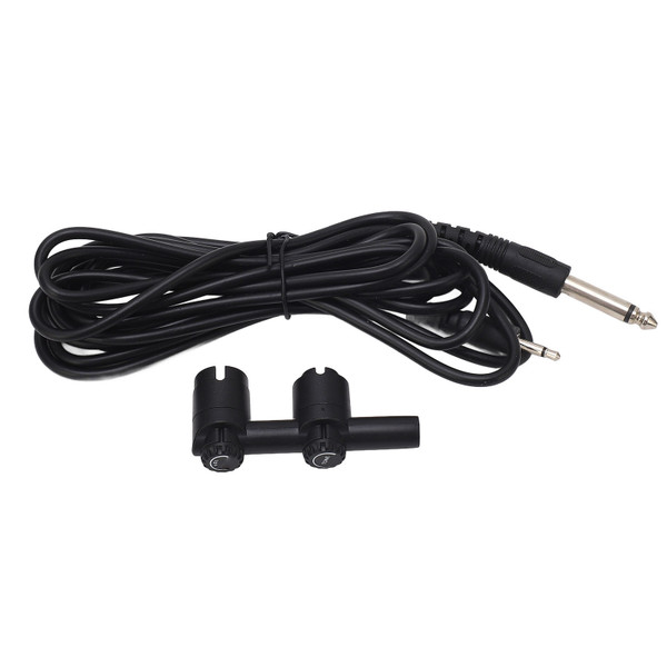 Kazoo Pickup Double Holes with Cable Professional Plug and Play Flute Microphone Instrument Amplifier Accessories
