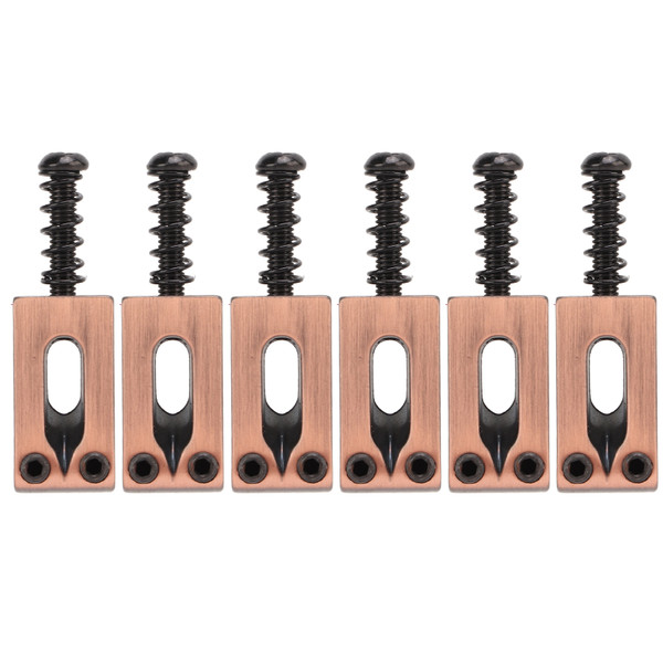 6Pcs Electric Guitar Saddle Excellent Workmanship Improve Vioce Metal Material Electric Guitar Accessories