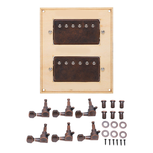 Guitar Pickup Kit Set Antique Brass Metal Musical Instrument Accessories Replacement