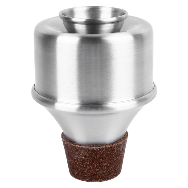 Mini Trumpet Practice Mute Aluminum Alloy Trumpet Mute Silencer for Adult Children Beginner Silver