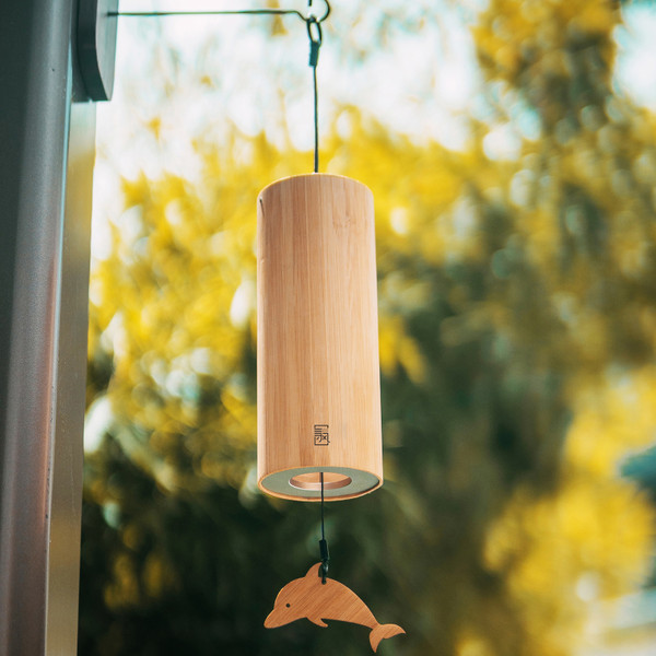 Seek Wind Bamboo Wind Chimes Meditation Chord Windchime Windbell for Outdoor Garden Patio Home Decoration Zen Meditation Relaxation Snow:G Chord
