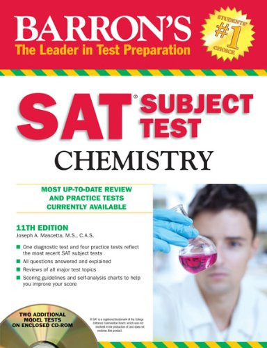 Barron's SAT Subject Test Chemistry with CD-ROM, 11th Edition