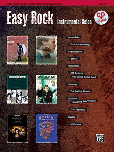 Easy Rock Instrumental Solos for Strings, Level 1: Cello, Book & CD (Easy Instrumental Solos)