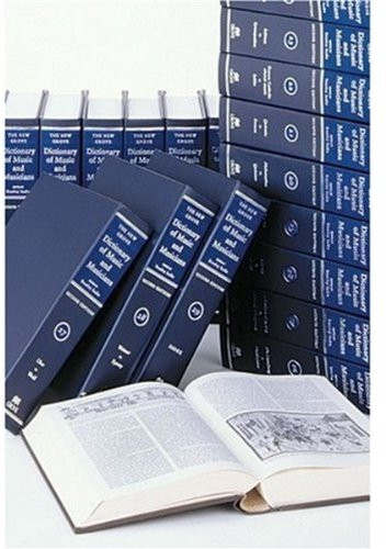 The New Grove Dictionary of Music and Musicians: 29-Volume Set