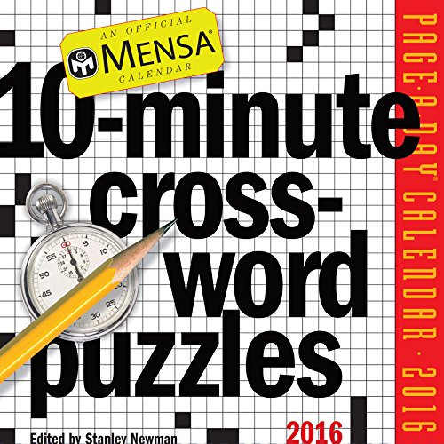 Mensa 10-Minute Crossword Puzzles Page-A-Day Calendar 2016
