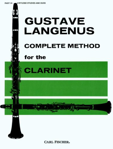 Complete Method for the Clarinet, Part III (#01404) (Virtuoso Studies and Duos)