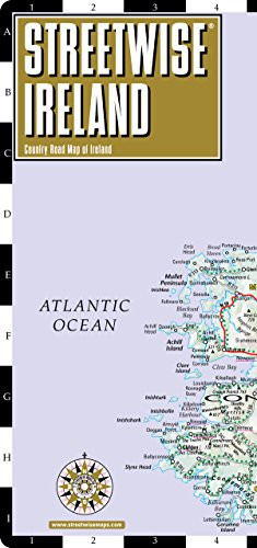 Streetwise Ireland Map - Laminated Country Road Map of Ireland