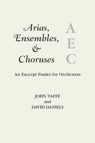 Arias, Ensembles, & Choruses: An Excerpt Finder for Orchestras (Music Finders)