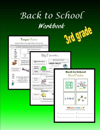 Back to School Workbook:  3rd grade