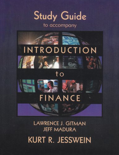 Introduction to Finance, Study Guide