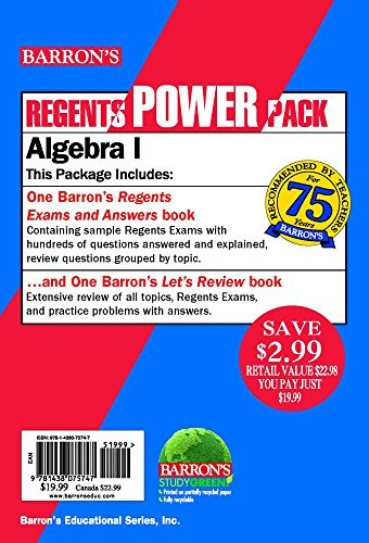 Algebra I Power Pack (Regents Power Packs)