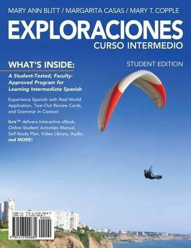 Exploraciones Curso Intermedio (with iLrn Printed Access Card) (World Languages)