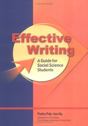 Effective Writing: A Guide for Social Science Students