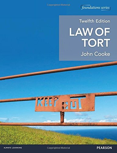 Law of Tort: Uk Edition (Foundation Studies in Law Series)