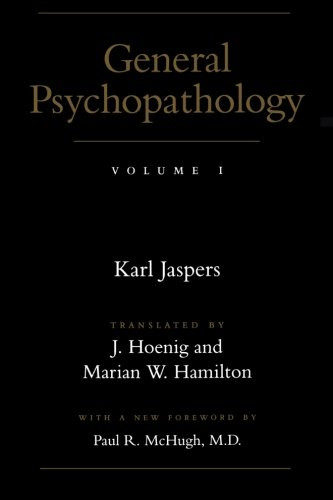 General Psychopathology (Vol. 1)