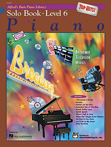 Alfred's Basic Piano Library Top Hits! Solo Book, Bk 6