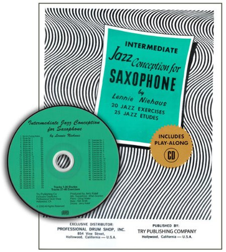 TRY1059 - Intermediate Jazz Conception Saxophone - 20 Jazz Exercises 25 Jazz Etudes - Book/CD