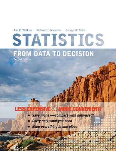 Statistics: From Data To Decision
