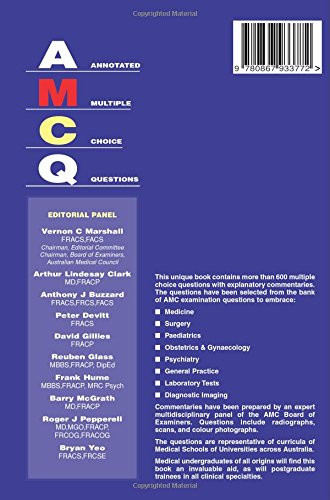 Annotated Multiple Choice Questions: Australian Medical Council