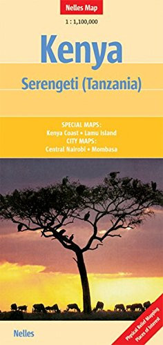 Kenya - Serengeti Map by Nelles (Nelles Maps) (English, Spanish, French, Italian and German Edition)