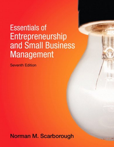 Essentials of Entrepreneurship and Small Business Management (7th Edition)