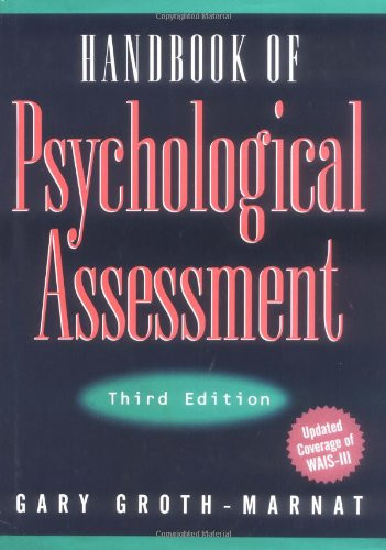 Handbook of Psychological Assessment
