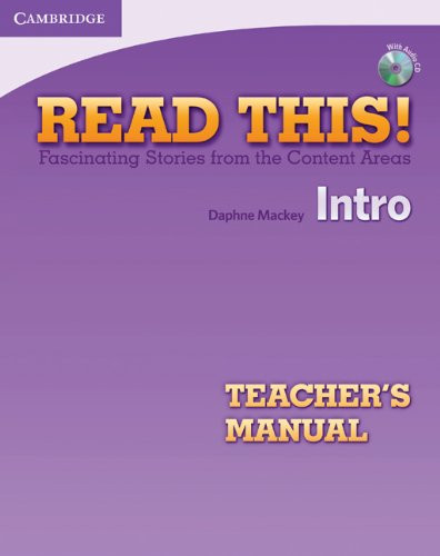 Read This! Intro Teacher's Manual with Audio CD: Fascinating Stories from the Content Areas