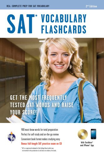 SAT Vocabulary Flashcard Book Premium Edition w/CD (SAT PSAT ACT (College Admission) Prep)