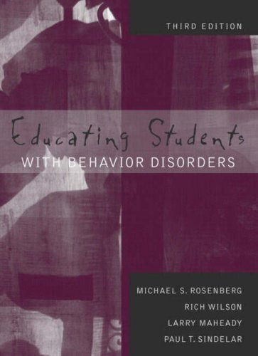 Educating Students with Behavior Disorders (3rd Edition)