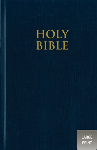 NIV, Pew Bible, Large Print, Hardcover, Blue