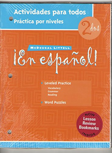 En espaol!: Actividades para todos (Workbook) with Lesson Review Bookmarks Level 2 (Spanish Edition)