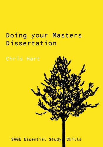 Doing Your Masters Dissertation (SAGE Study Skills Series)