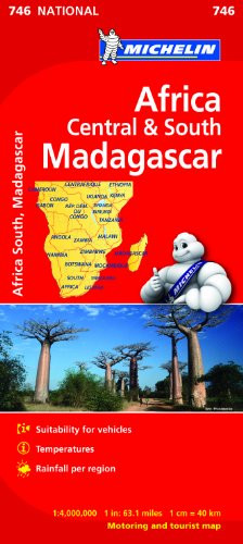 Africa Central and South Map (Michelin National Map)