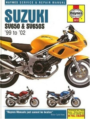 Suzuki SV650 1999 to 2002 (Haynes Manuals)