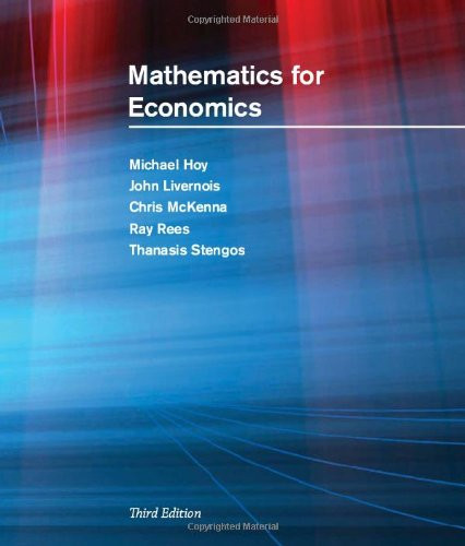 Mathematics for Economics (MIT Press)