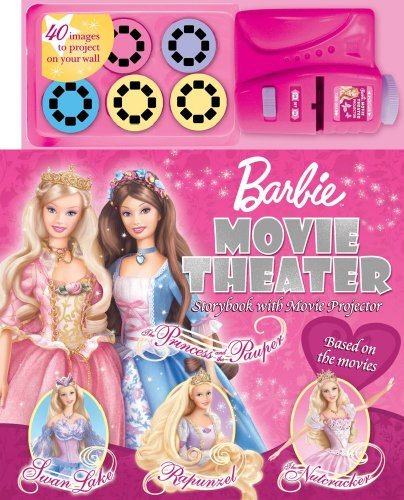 Barbie Movie Theater Storybook with Movie Projector