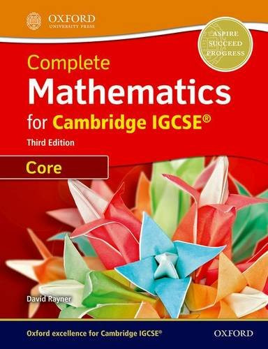 Complete Mathematics for Cambridge IGCSERG Student Book (Core)