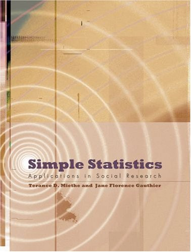 Simple Statistics: Applications in Social Research