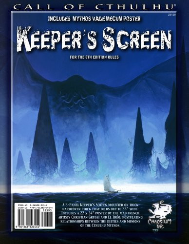 Call of Cthulhu Keeper's Screen (for 6th edition)