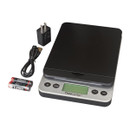 Includes digital scale, 2 AA batteries, AC adapter, user manual