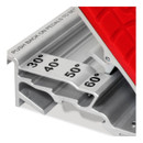 Pedals adjustable to 30, 40, 50, and 60 degrees