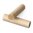 Two 1.5" x 6.5" wood pegs are included