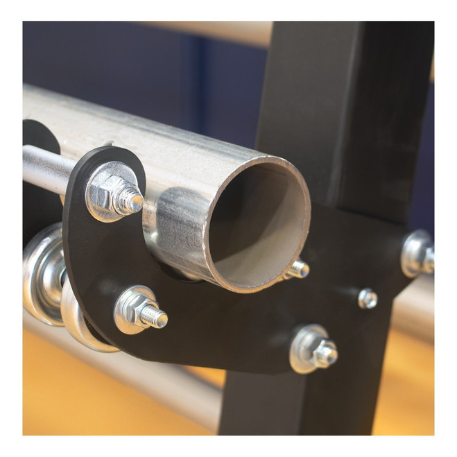 Attach each cover section to individual storage rollers